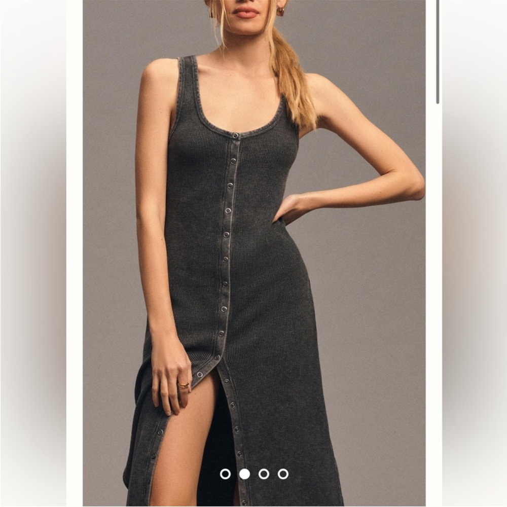 Anthropologie Black Midi Dress